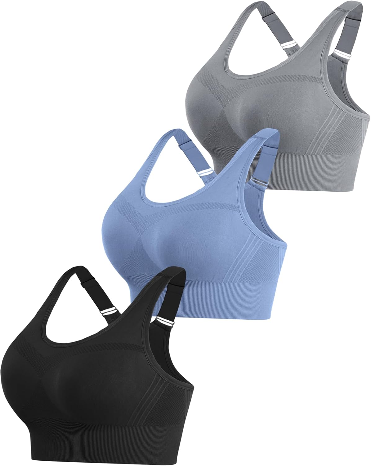 Thumbnail 6 de Litherday Sport BH Damen Push Up Sport-BH ohne Bügel mit abnehmbaren Polstern