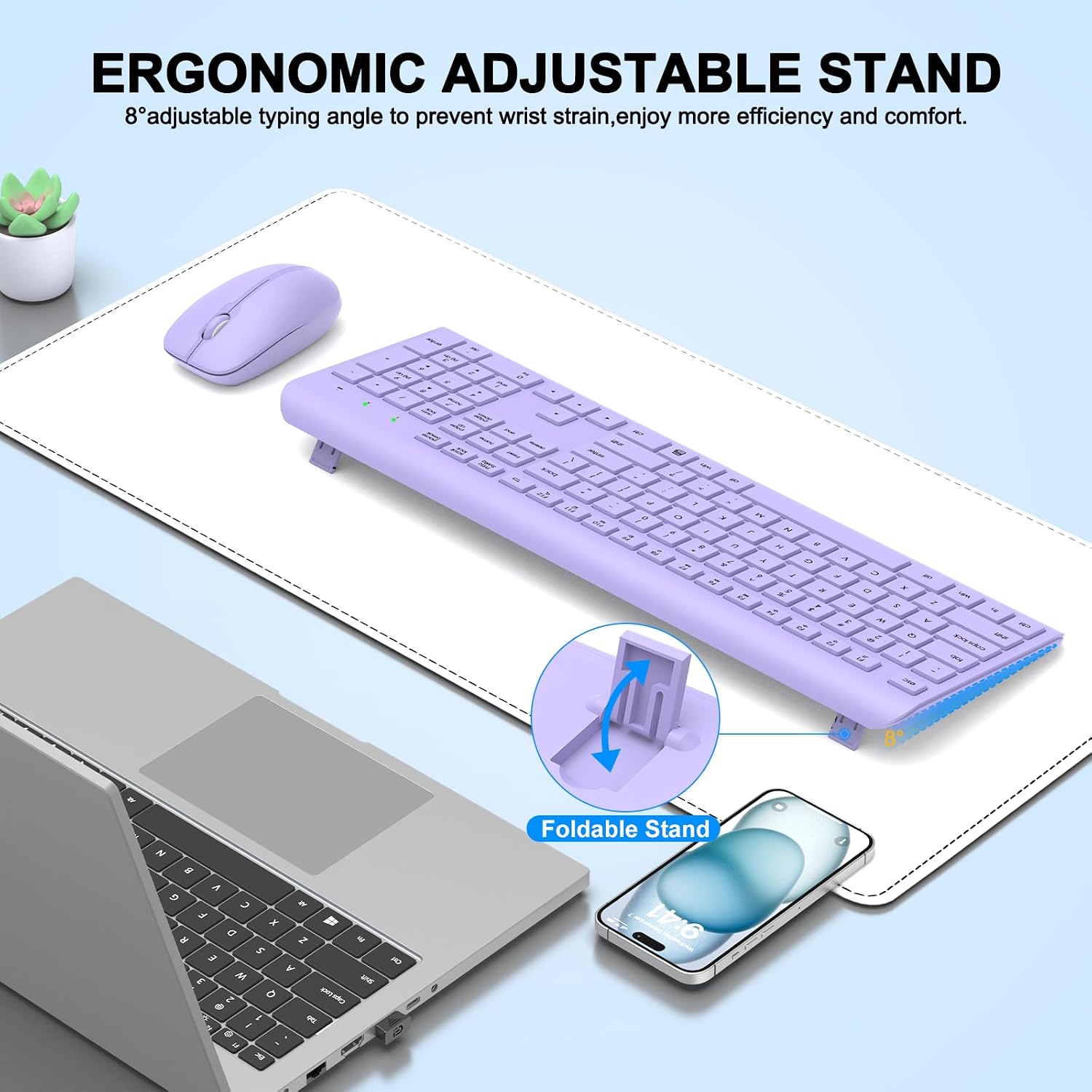 Detalle 2 de Wireless Keyboard and Mouse Combo, Full-Size