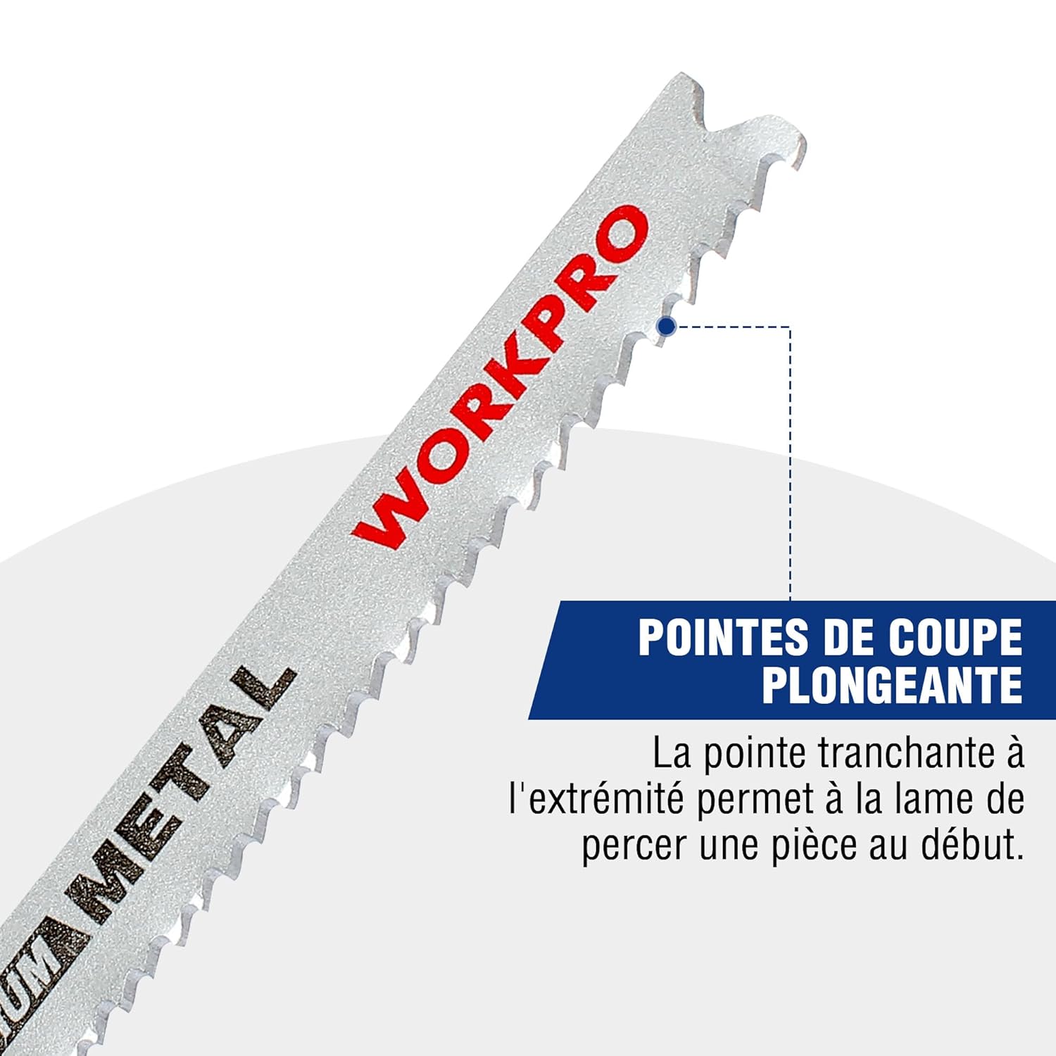 Thumbnail 1 de WORKPRO Lames de scie sauteuse T — 25 pièces