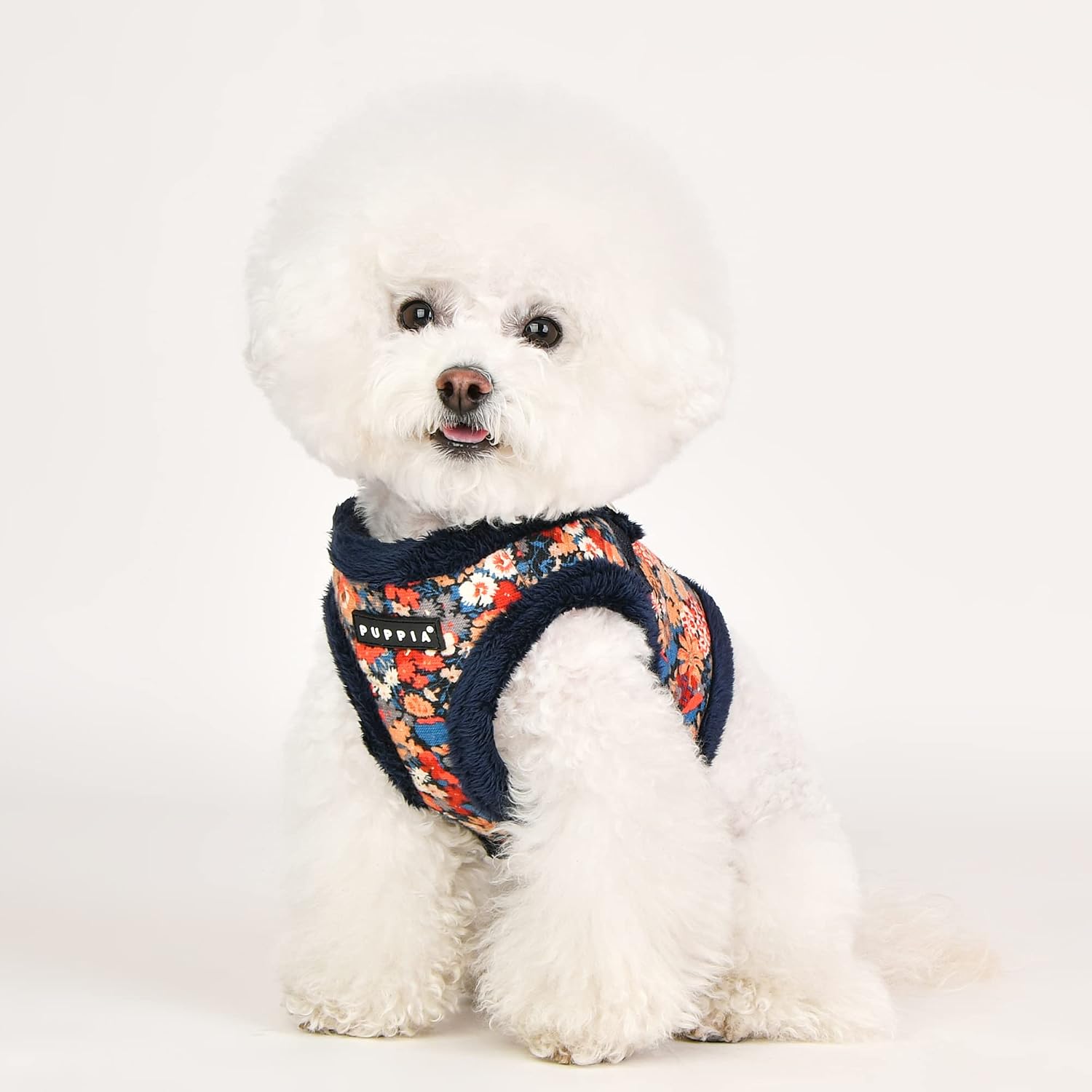 Detalle 1 de Puppia GIANNI HARNESS B – granatowe szelki dla psa, rozmiar L