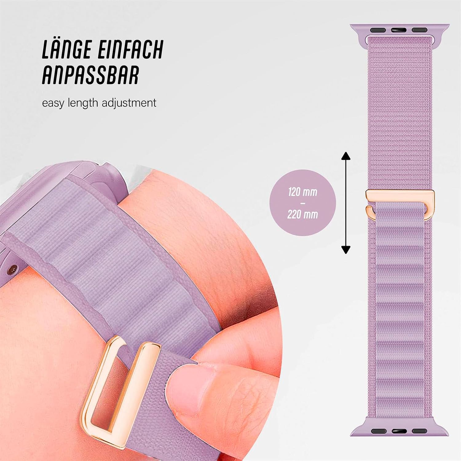Thumbnail 3 de ONEFLOW Active Loop: bracelet en nylon pour Apple Watch — léger, respirant et adaptable