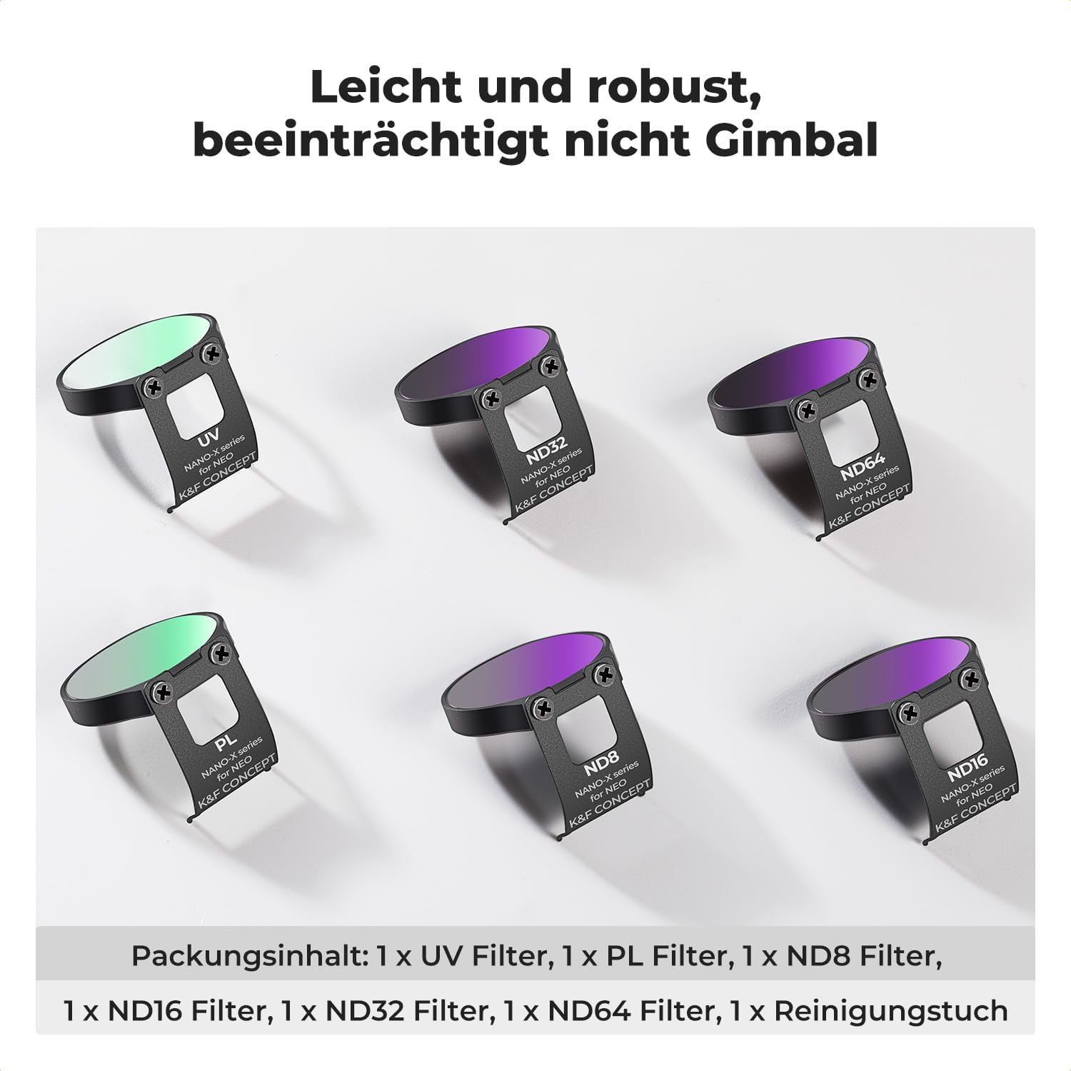 Thumbnail 6 de K&F CONCEPT ND & CPL Filter Set 6 Stück