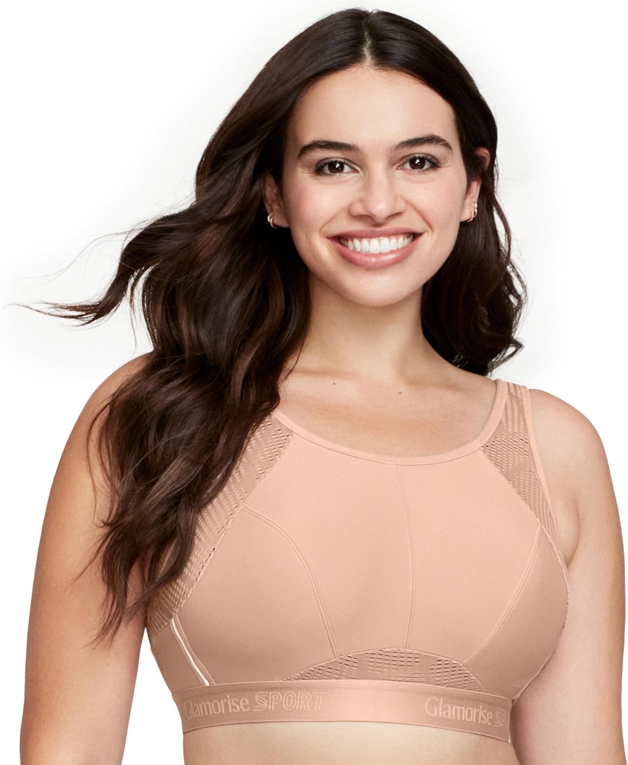 Thumbnail 6 de Glamorise Women's No-Sweat Mesh Sports Bra Wirefree #1068