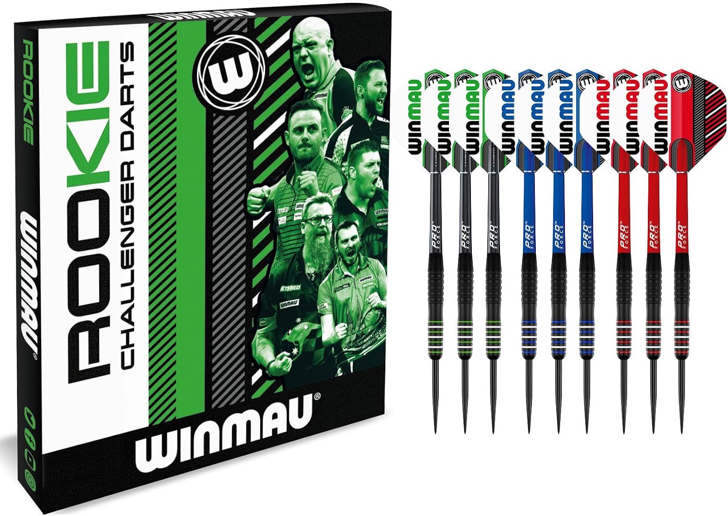 Thumbnail 6 de WINMAU Rookie Red Steeltip Brass Darts Set — 20g Brass Darts with Flights, Shafts and Exclusive Booklet