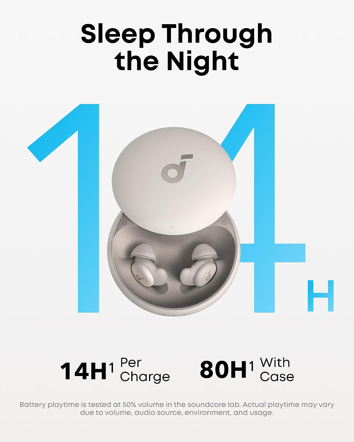 Detalle 1 de soundcore by Anker Sleep A20 A6611 Sleep Earbuds, Side-Sleeper Comfort