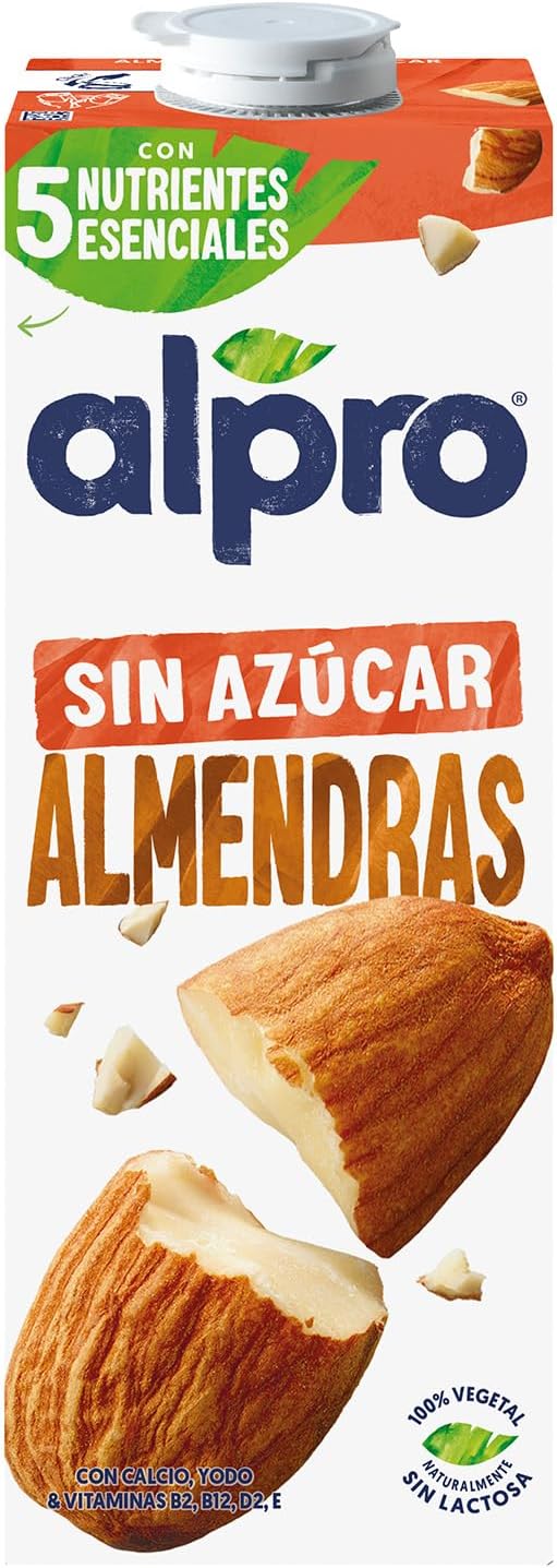 Detalle de Alpro Bebida de Almendras sin Azúcar Pack 6L 🥛