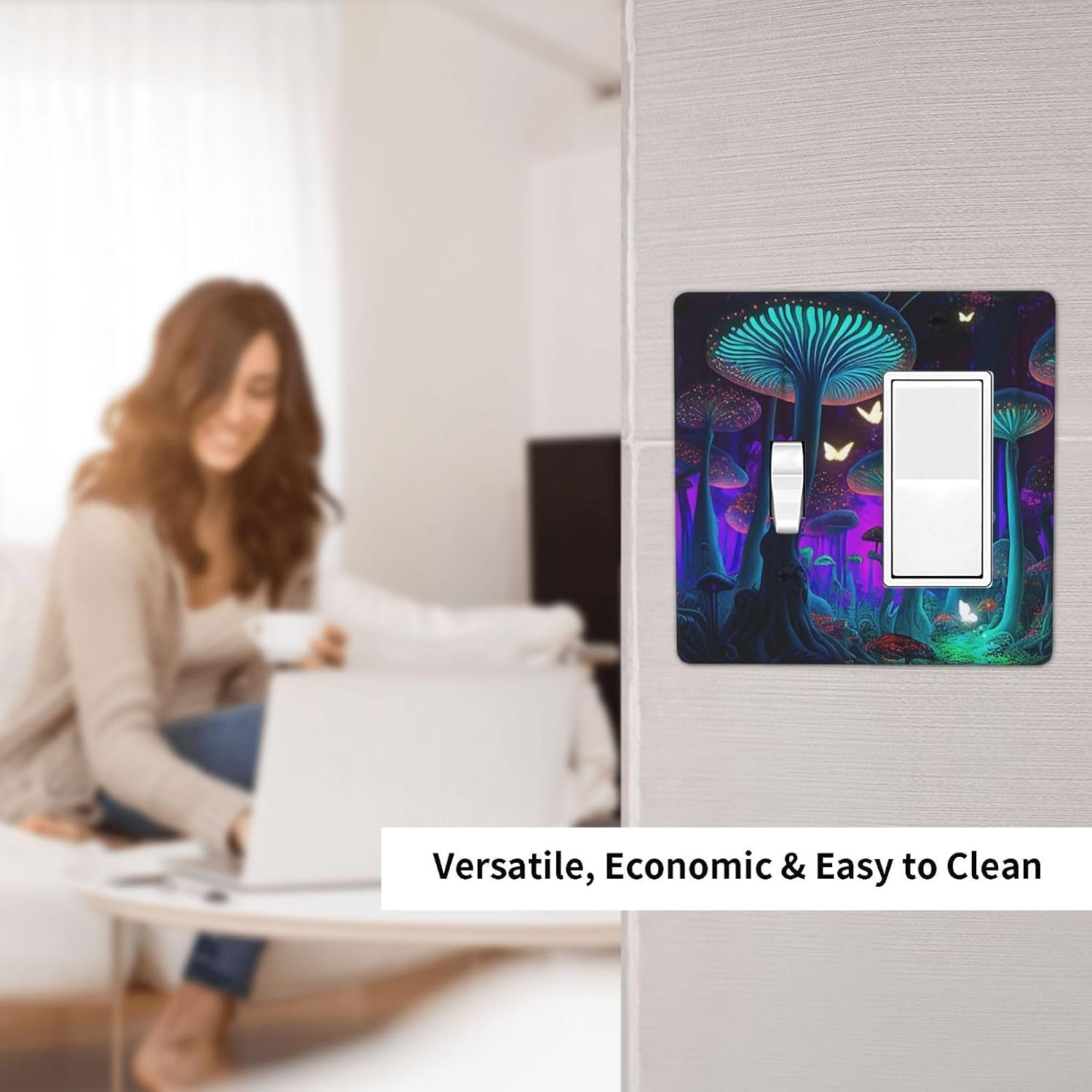 Detalle 2 de Decorative Light Switch Cover, 2-Gang Combination