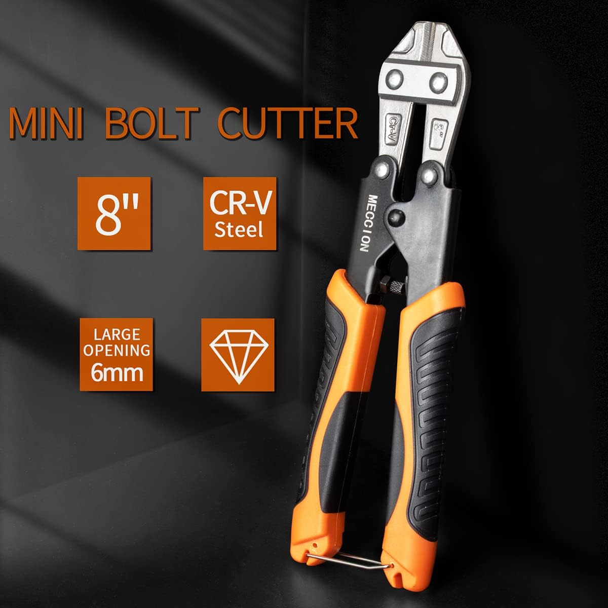 Thumbnail 1 de 8" CR-V Mini Bolt Cutter with Soft Rubber Grip – Heavy Duty Meccion Heavy Duty