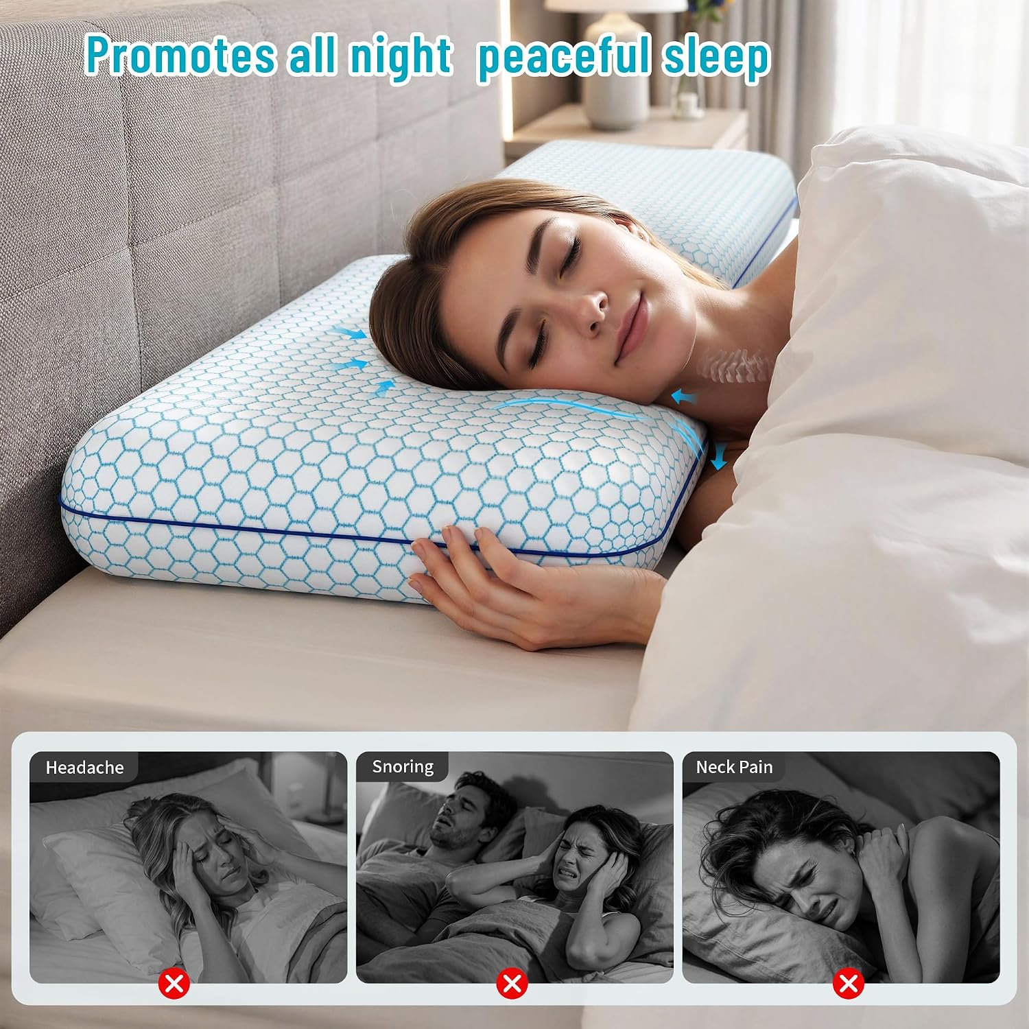 Thumbnail 5 de CushyOasis Bed Pillows, Standard Size
