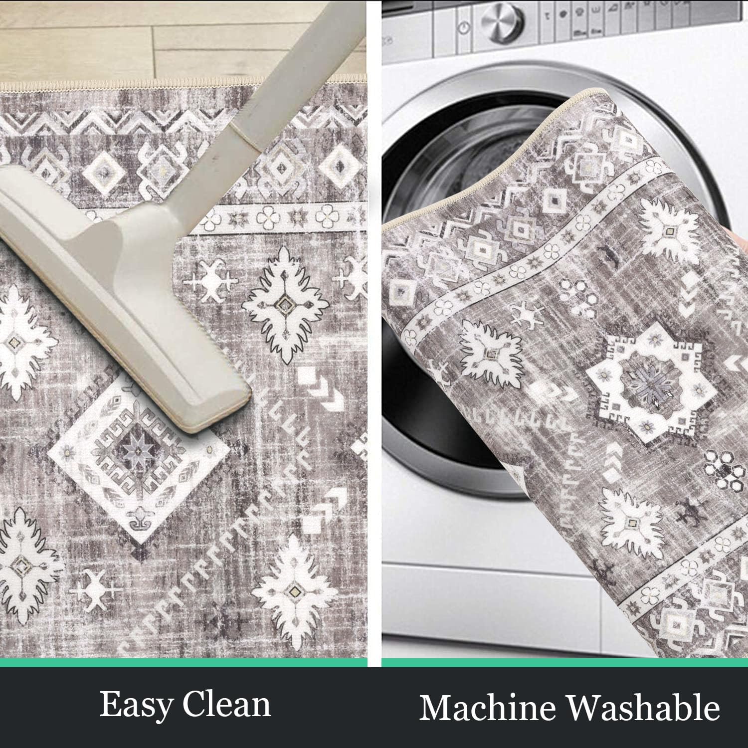 Thumbnail 3 de HEBE Boho Kitchen Rug Sets 3 Piece 20x59 Runner