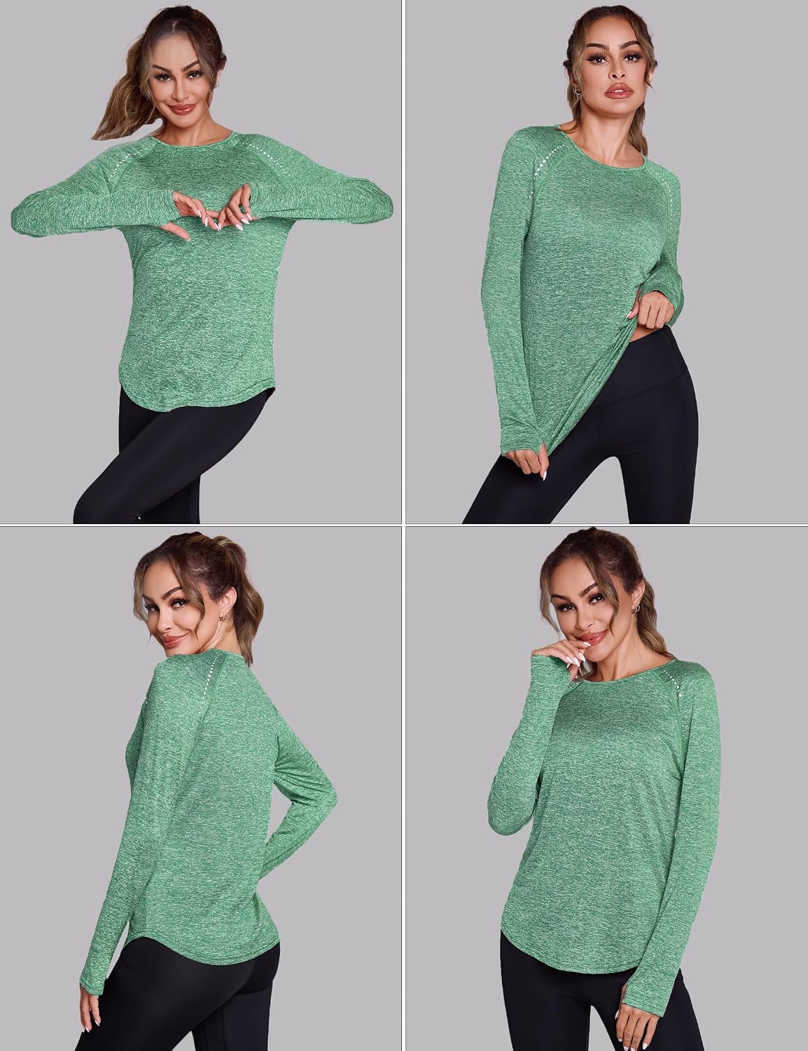 Thumbnail 3 de Crewhpo Women's Long Sleeve Gym Top