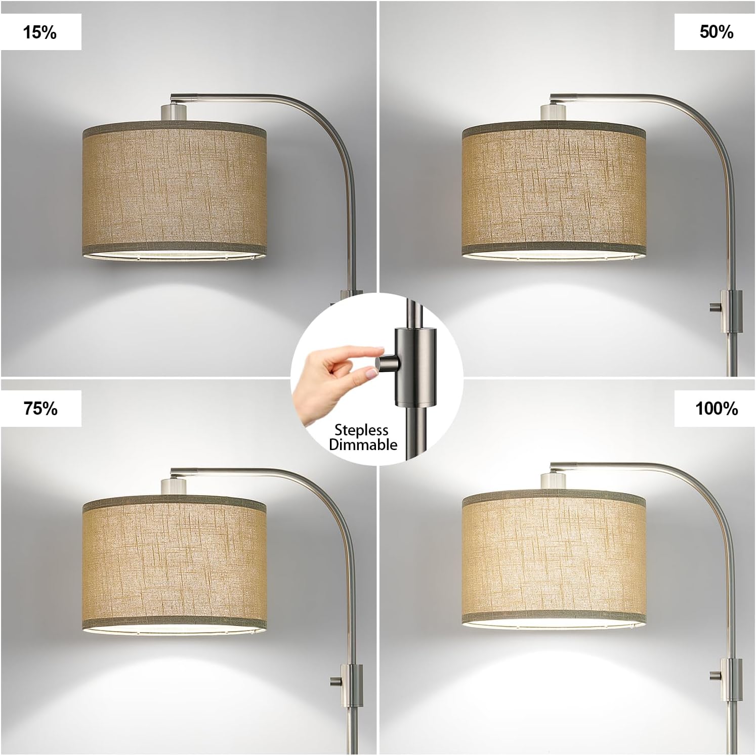 Thumbnail 2 de Nintiue Arc Floor Lamp, 65-Inch
