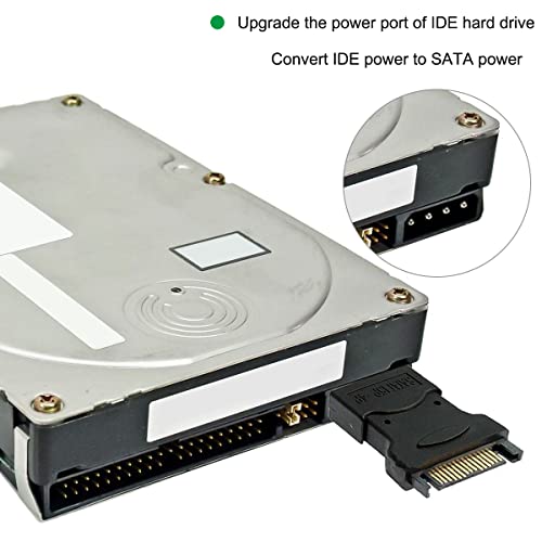 Detalle de HAAMNING7: Adattatore SATA 15Pin a Molex 4Pin IDE – 4 pezzi, soluzione per alimentazione HDD/IDE