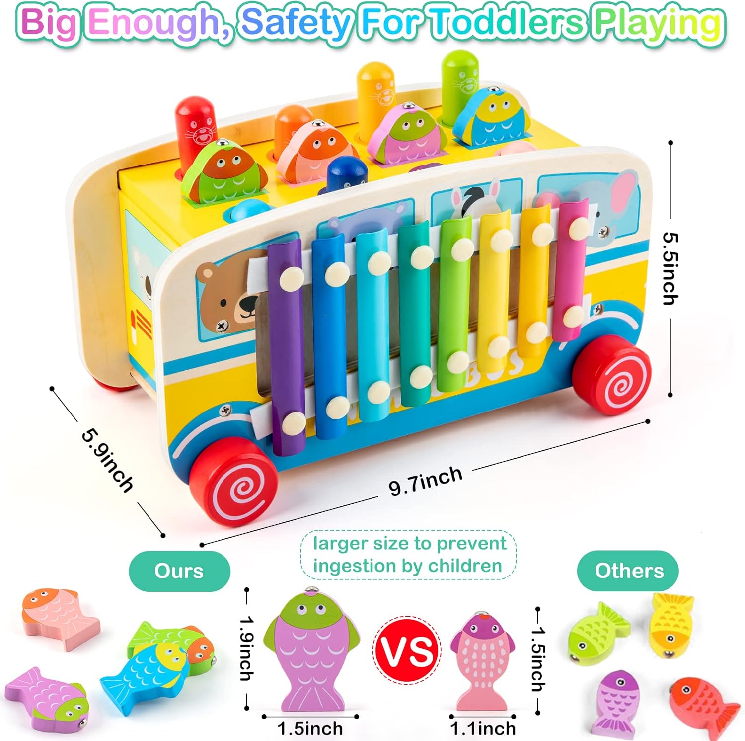 Thumbnail 5 de Sundaymot Giochi Montessori 4 in 1 per bambini 3–6 anni