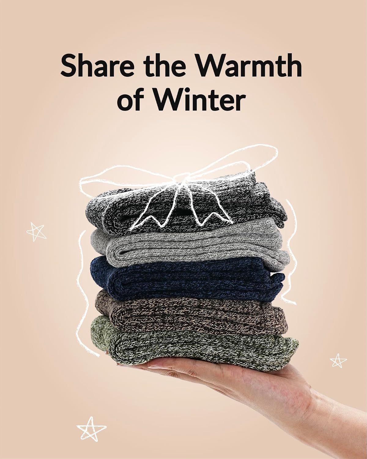 Thumbnail 6 de Jeasona Wool Hiking Socks 5 Pairs