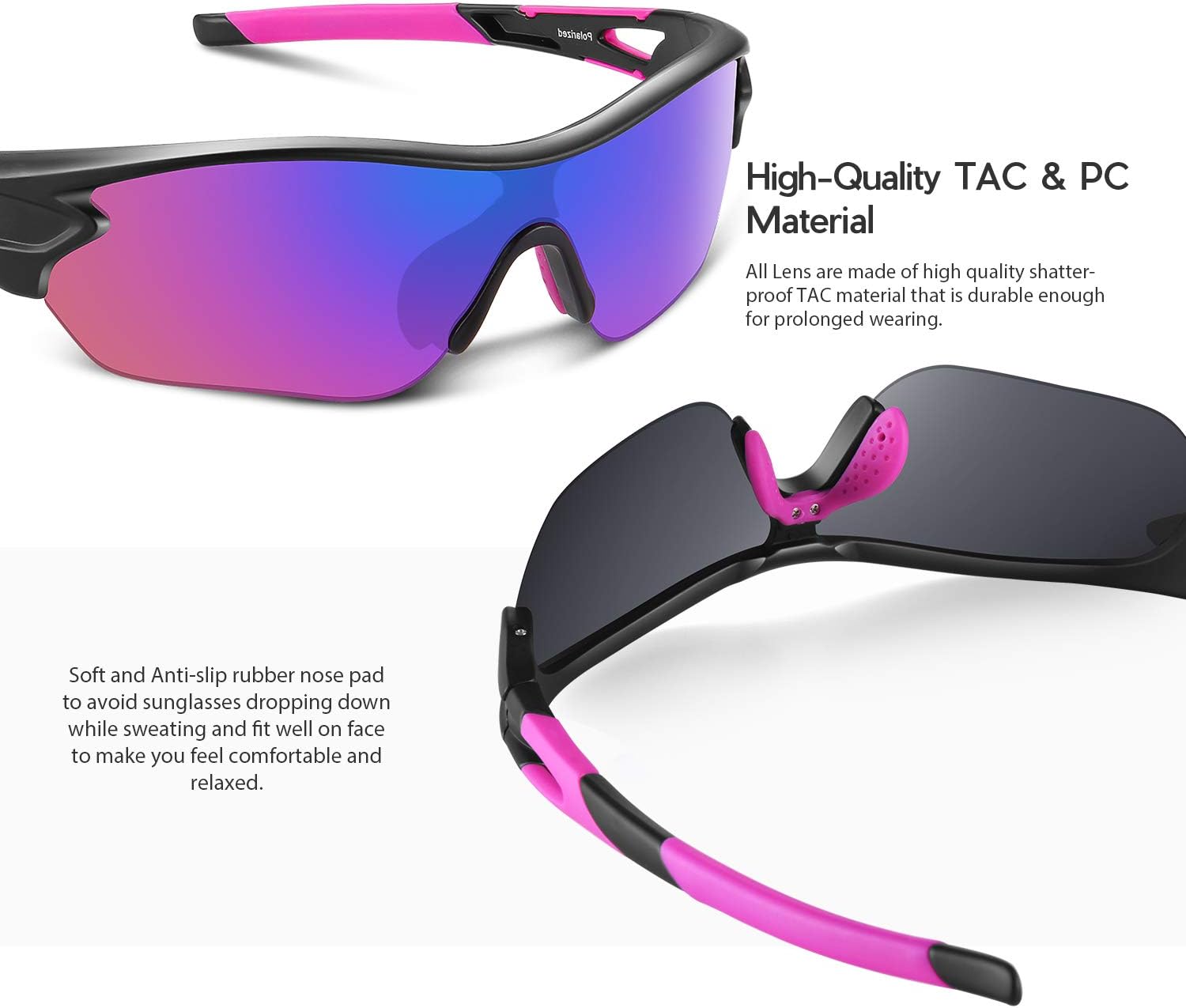 Detalle de BEACOOL Polarized Sports Sunglasses UV400