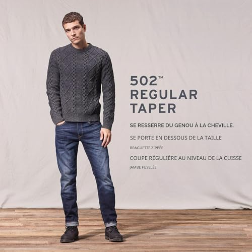 Thumbnail 16 de Levi's 502 Taper Jeans Homme Nightshine (Noir) – Coupe fuselée et confort