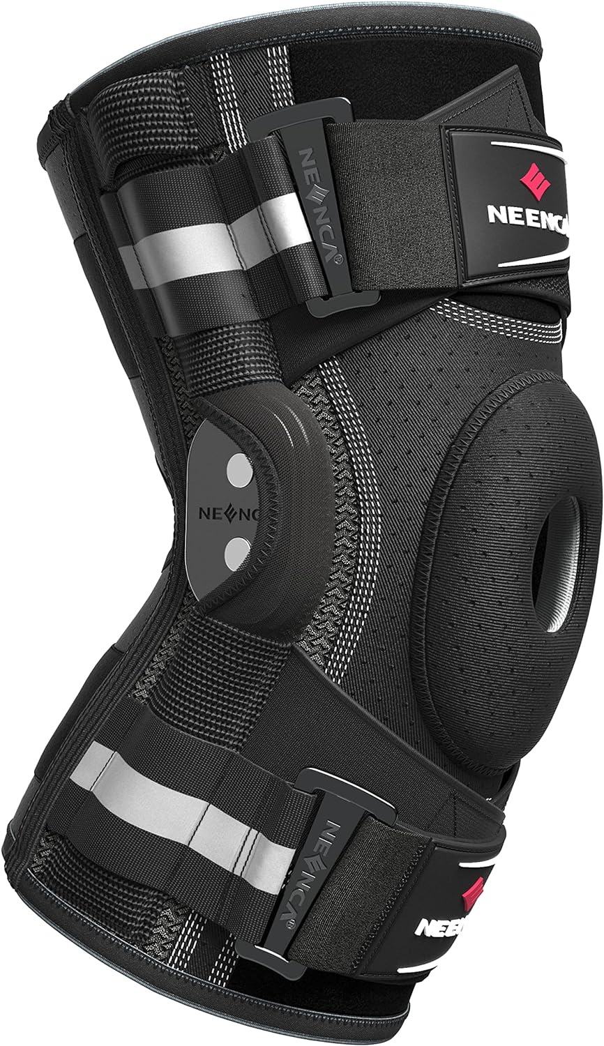 Thumbnail 6 de NEENCA Professional Knee Brace with X-Strap: Open-Patella Medical Knee Support