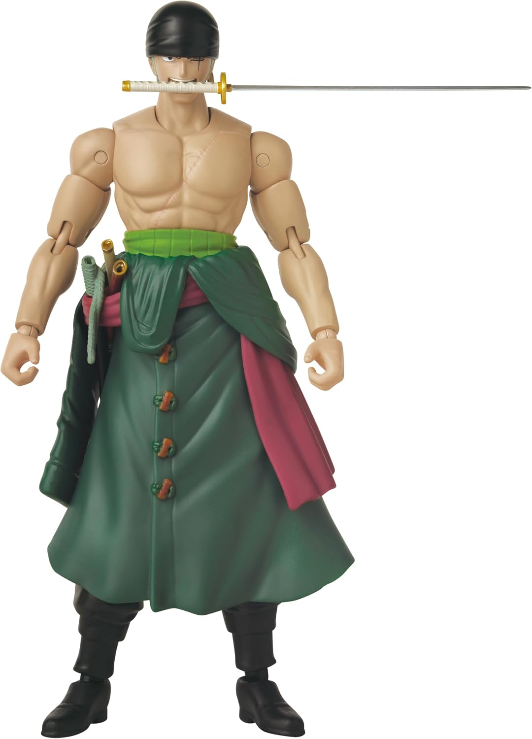 Detalle 2 de アニメヒーローズ ワンピース ロロノア・ゾロ 三刀流アクションフィギュア 20か所以上可動