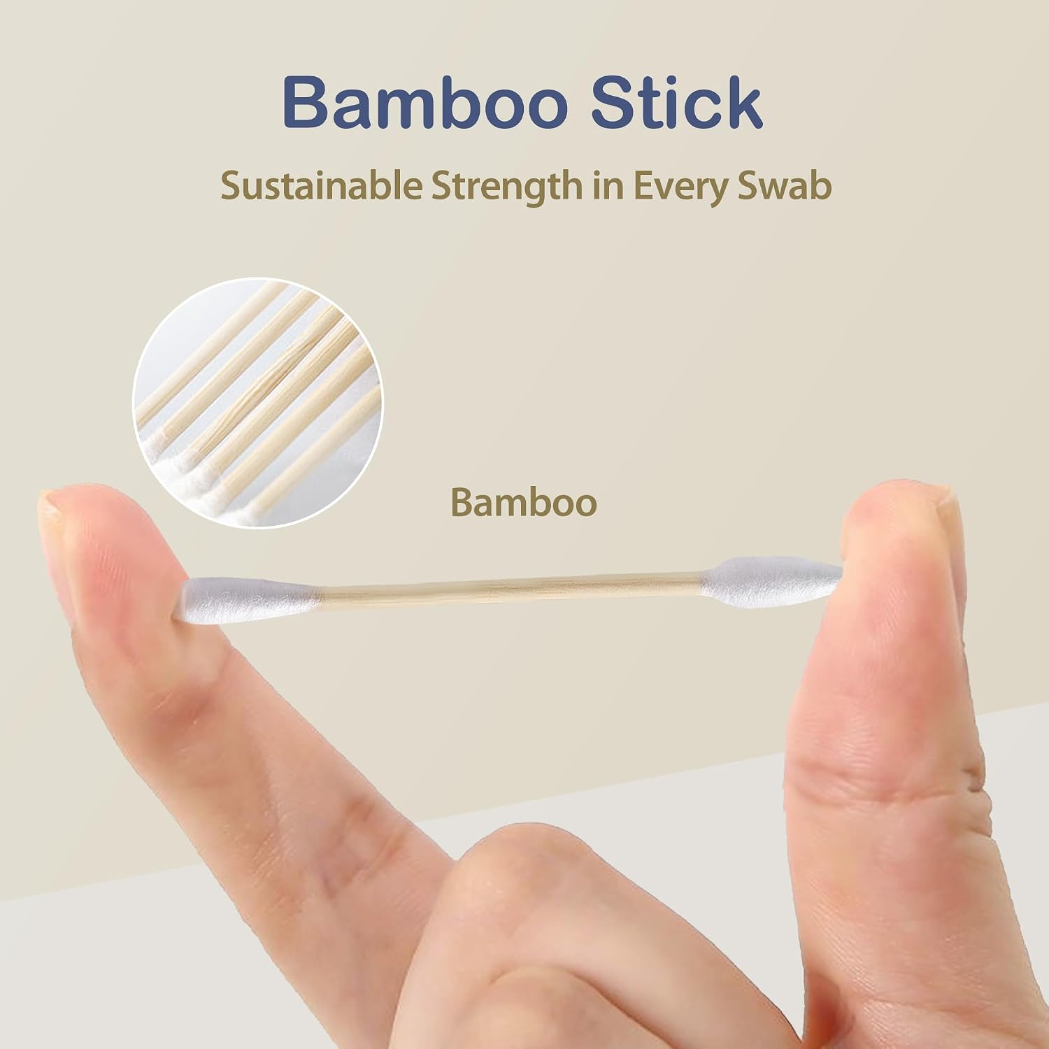 Thumbnail 4 de Ourmed Life Tamponi di cotone biodegradabili in bambù e cotone – 500 pezzi, doppia punta