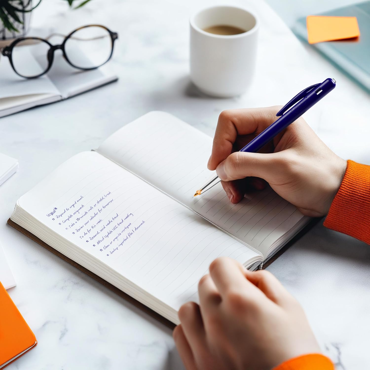 Thumbnail 3 de BIC M10 Original Stylos-Bille Rétractables Vert, Pointe Moyenne 1,0 mm – Boîte de 50