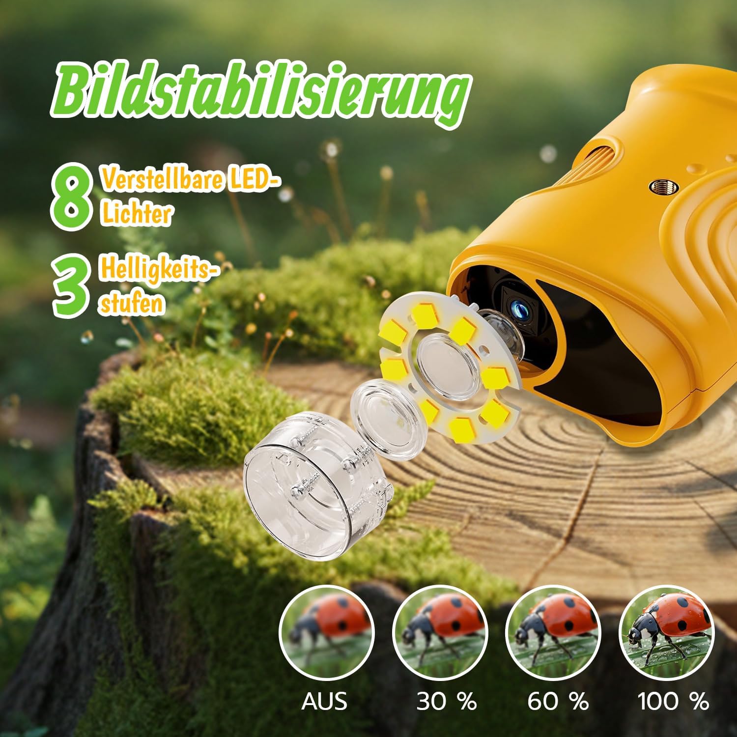 Detalle de Tolesum 1000X Kinder Mikroskop mit 2,4 Zoll
