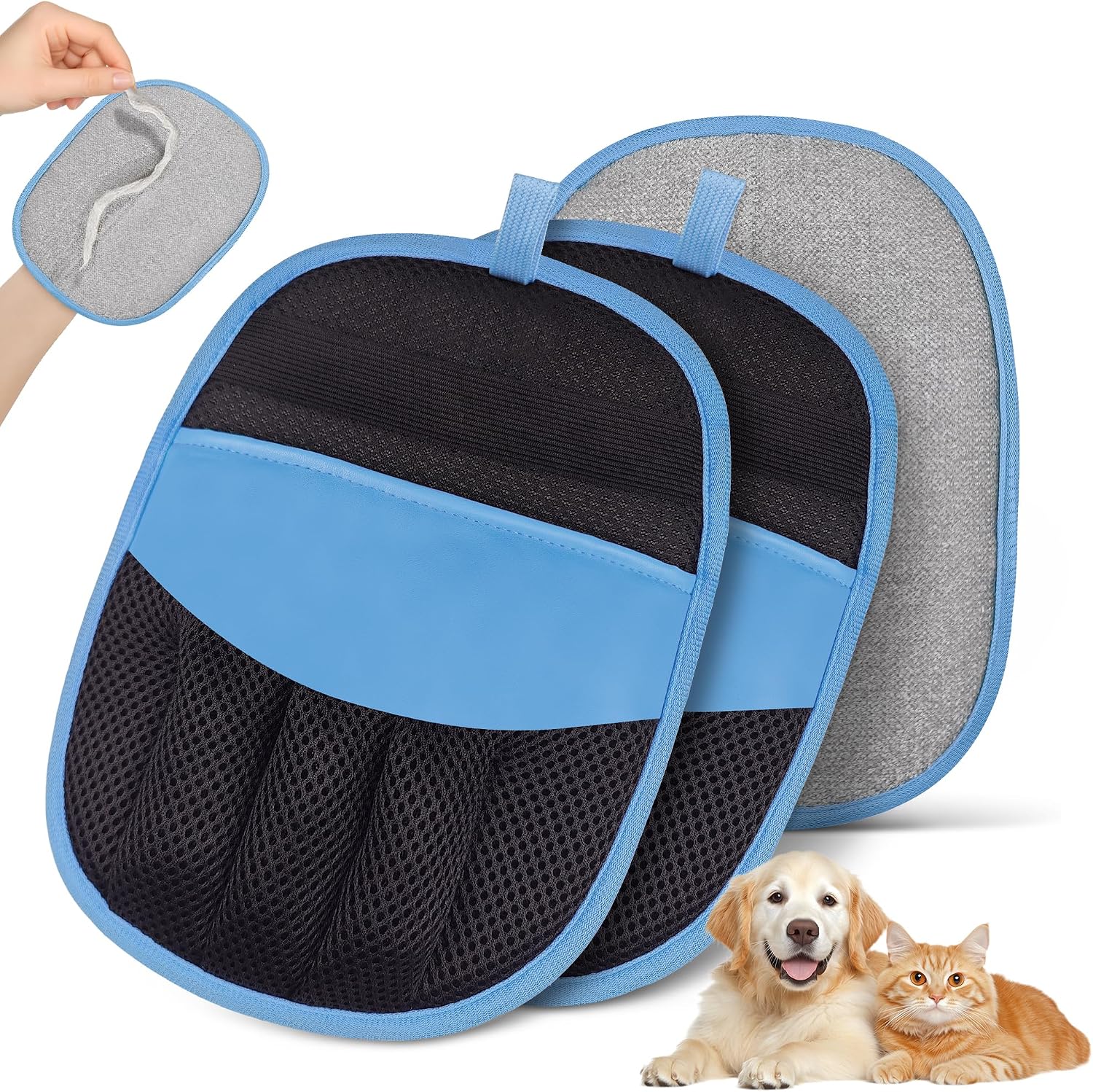 YOSEPATI Guanto Magic Brush: rimozione peli efficiente per casa e abbigliamento (confezione 2 pezzi)