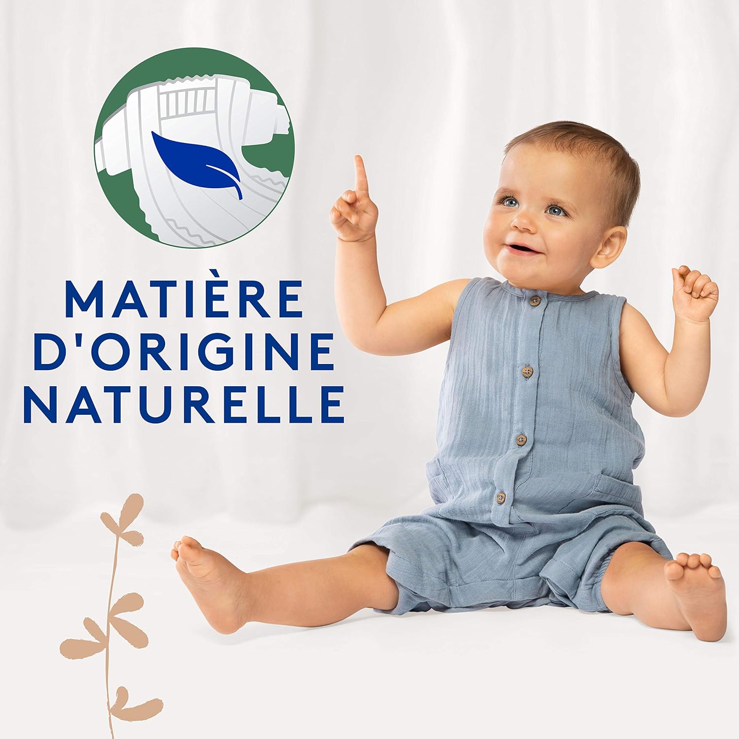 Detalle 2 de Lotus Baby Douceur & Confort – Couches Taille 3 (5-9 kg) Pack 1 mois – 172 couches