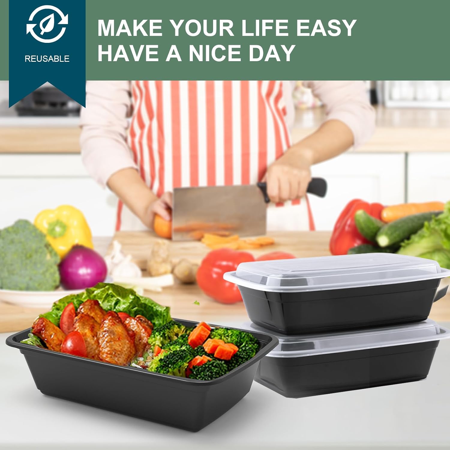 Thumbnail 6 de vivigu Meal Prep Containers 38 oz 🥡
