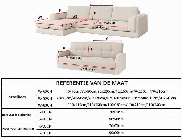Detalle 2 de Deep Dream FSSFD-SH-90*210 waterdichte bankhoes, donkergrijs, antislip