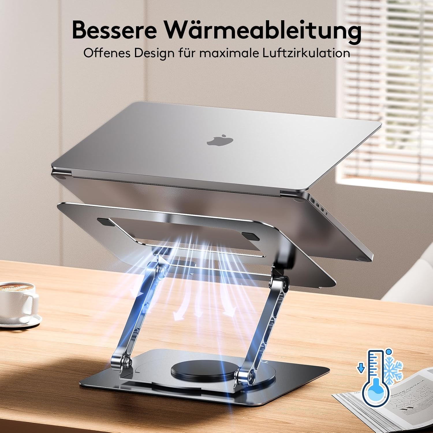 Thumbnail 3 de TECKNET 360° Laptop Ständer Höhenverstellbar