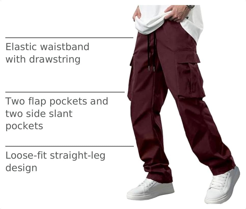 Detalle 2 de Comdecevis Men's Cargo Pants in Polyester