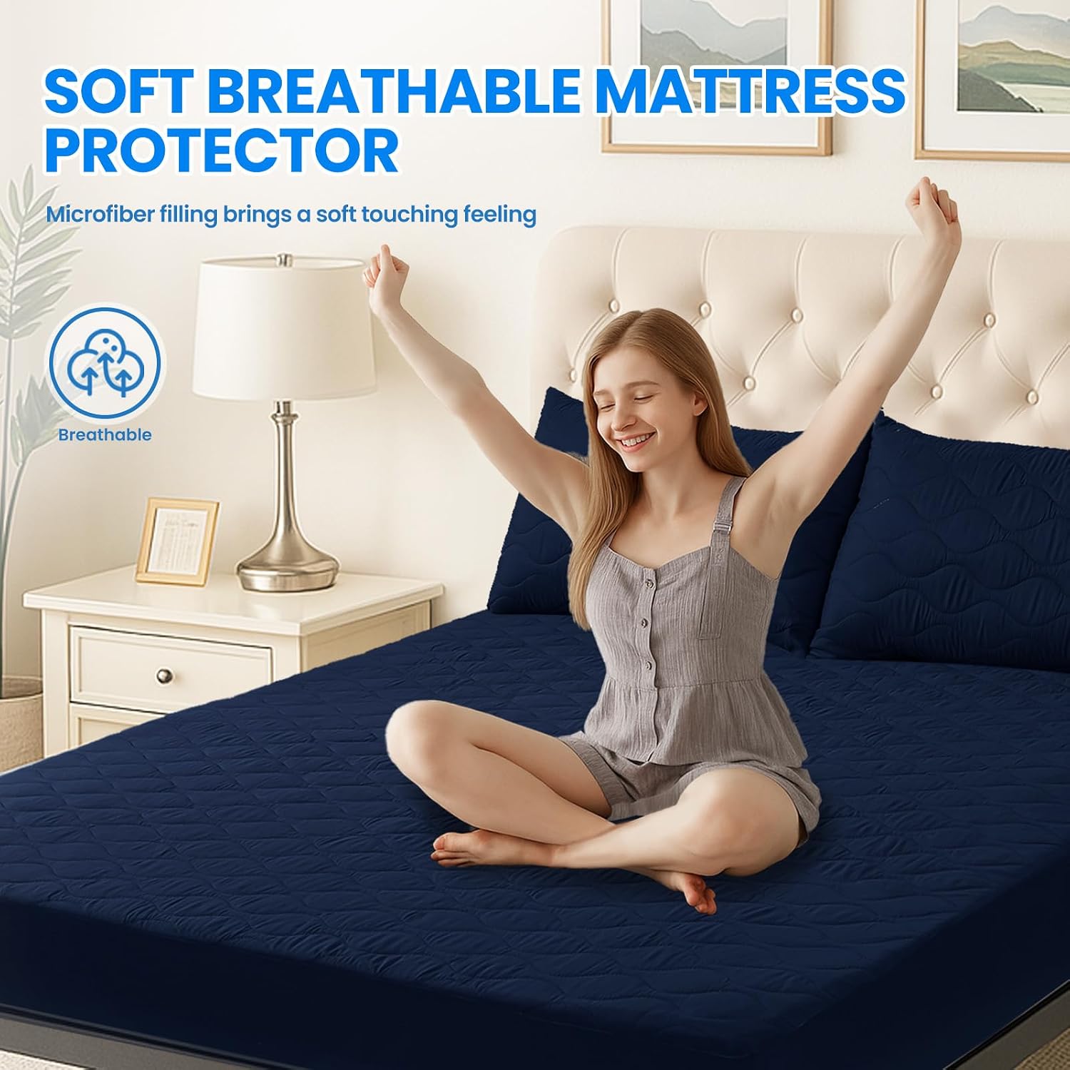 Detalle 2 de Ystyle Protege Matelas 160x200 cm 🌊