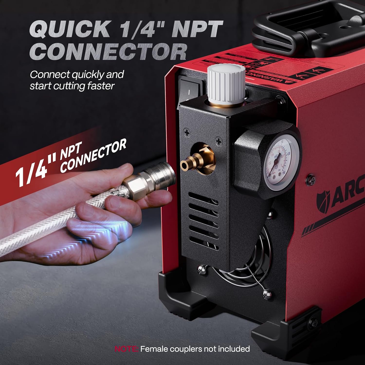 Thumbnail 3 de ARCCAPTAIN 50A Plasma Cutter, 110V/220V, 2/3-Inch Max Cut, LED Display