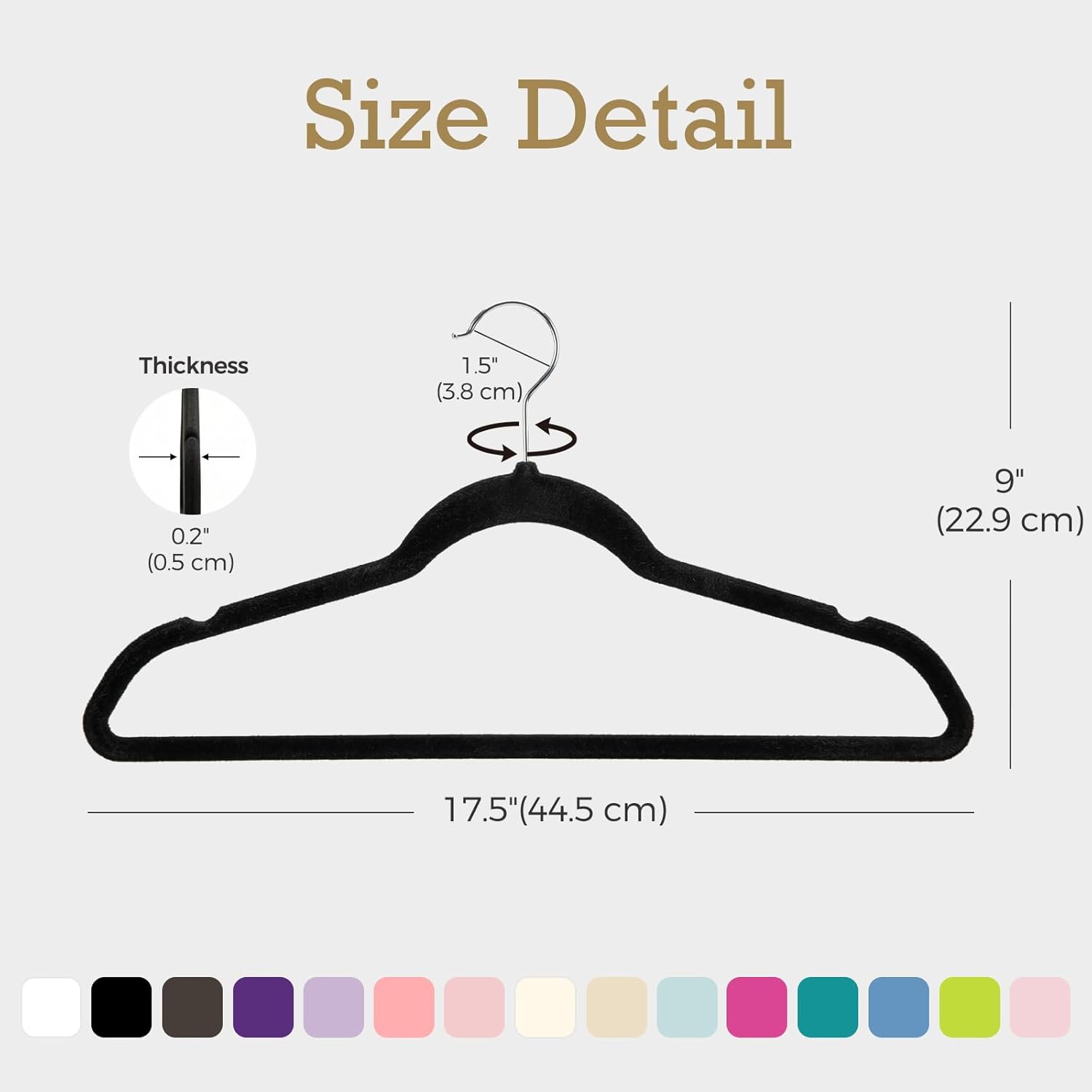 Thumbnail 4 de HOUSE DAY Velvet Non-Slip Suit Hangers 60-pack 👔