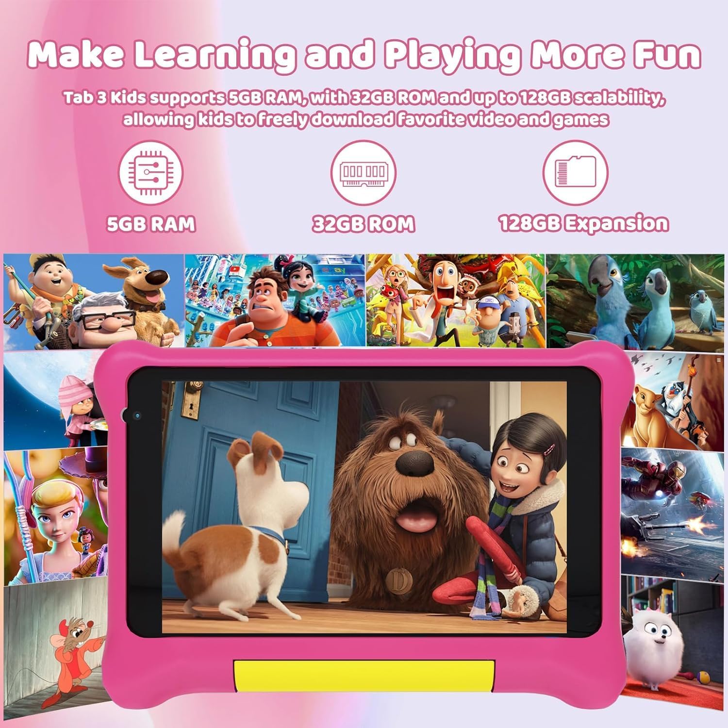 Detalle de Whitedeer Kids Tablet 7 inch Android 13