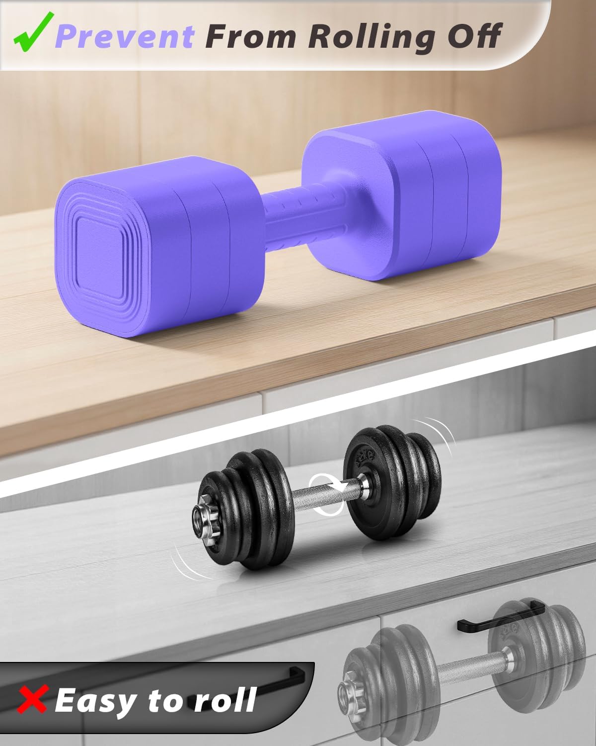 Detalle 2 de Ragebby Adjustable Dumbbell Set, ABS Plastic