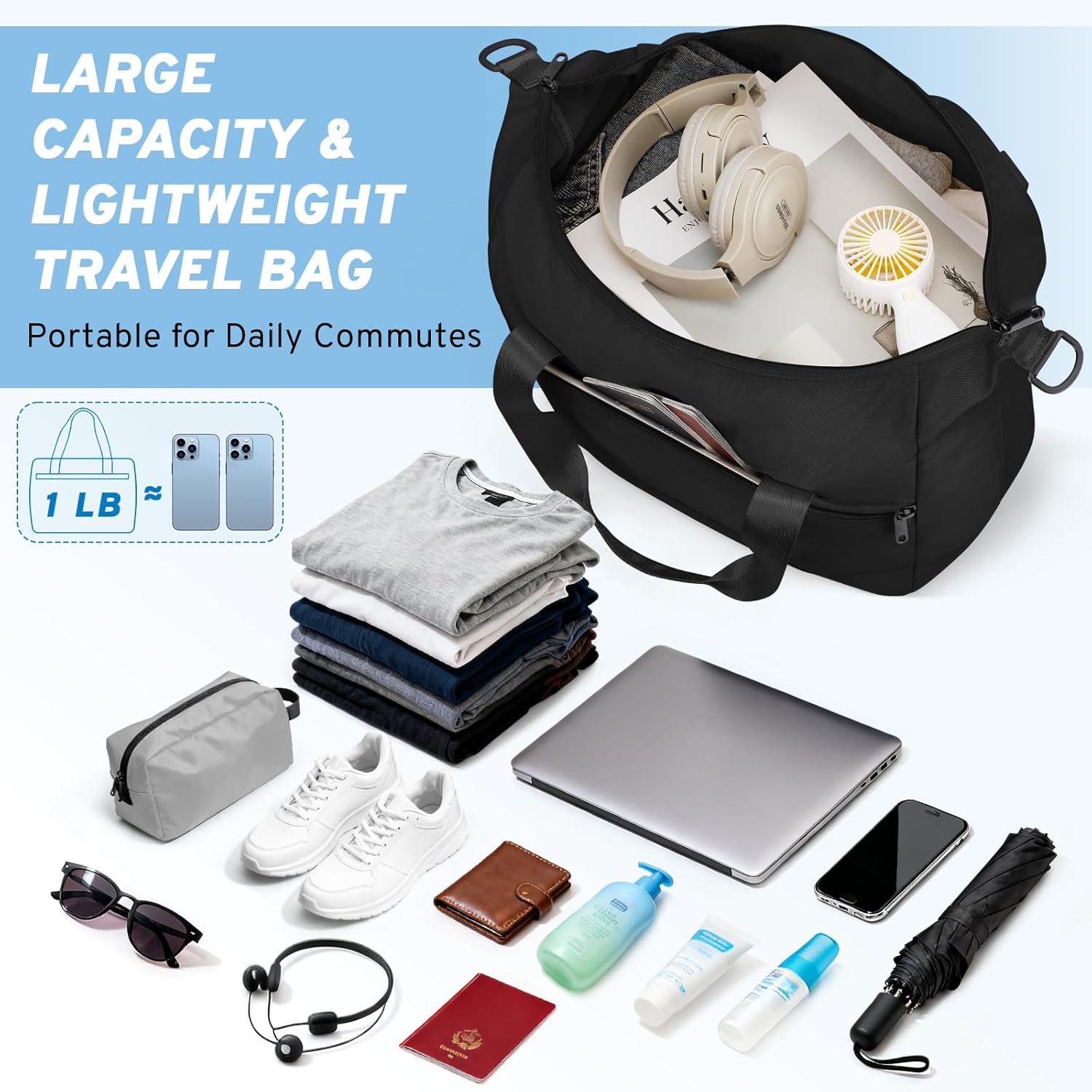 Thumbnail 3 de VSNOON 40x30x20 Foldable Cabin Bag 24L