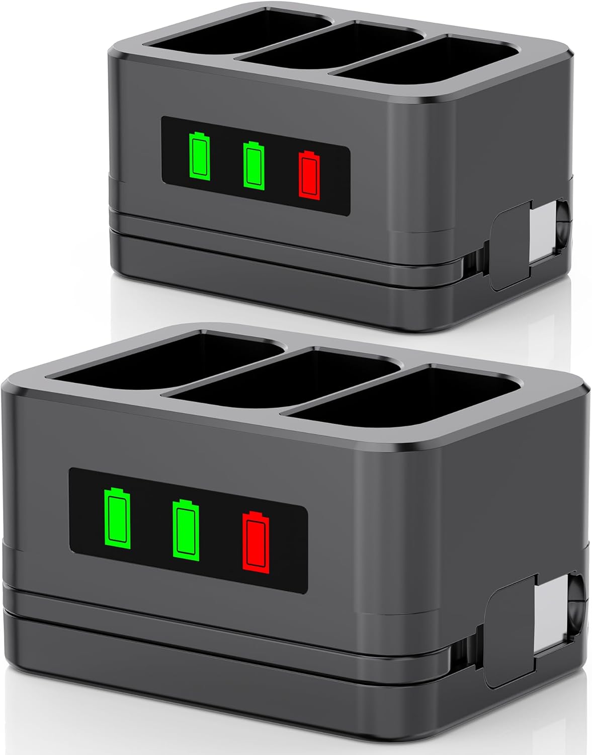 Thumbnail 6 de 3-Slot Ring battery charging dock with LED display (USB Type-C cable included)