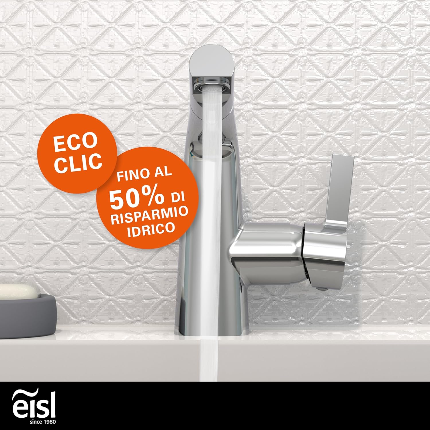 Thumbnail 4 de EISL COOL NI075COCR: rubinetto da bagno con doccetta estraibile in cromato, installazione facile