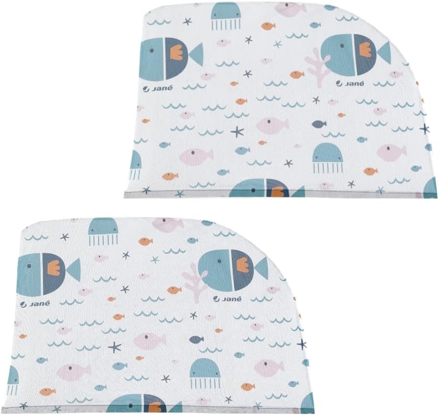 Detalle de Jané Parasole Auto Bambino Finestrino Rete UV 30+, Antiinsetti, Universale, Set 2 Pezzi, Taglia L