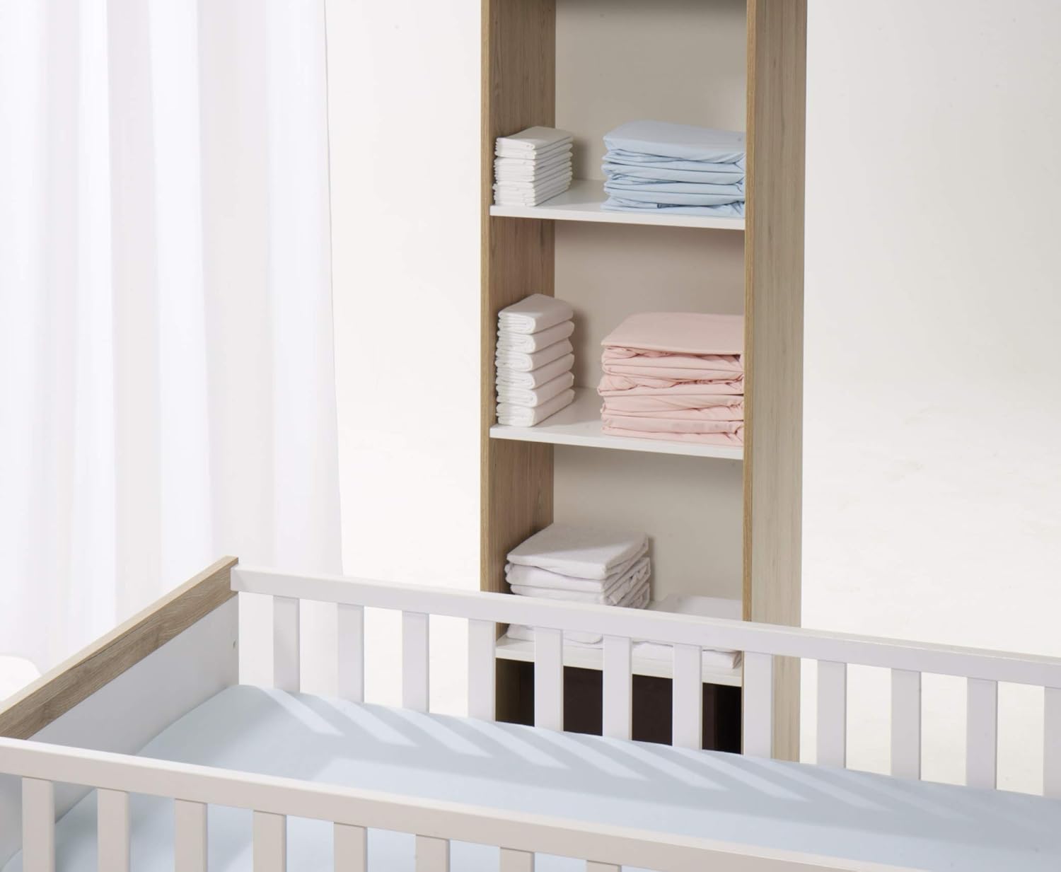 Detalle de Playshoes 601003 Zanzariera/baldacchino per culla Bianco: protezione elegante per il lettino del neonato