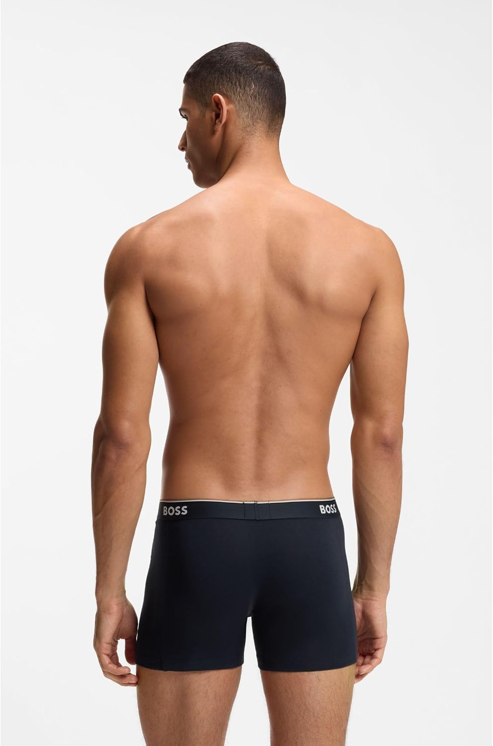 Thumbnail 3 de BOSS Boxer long en coton stretch – lot de 3 (Power Lot de Trois)