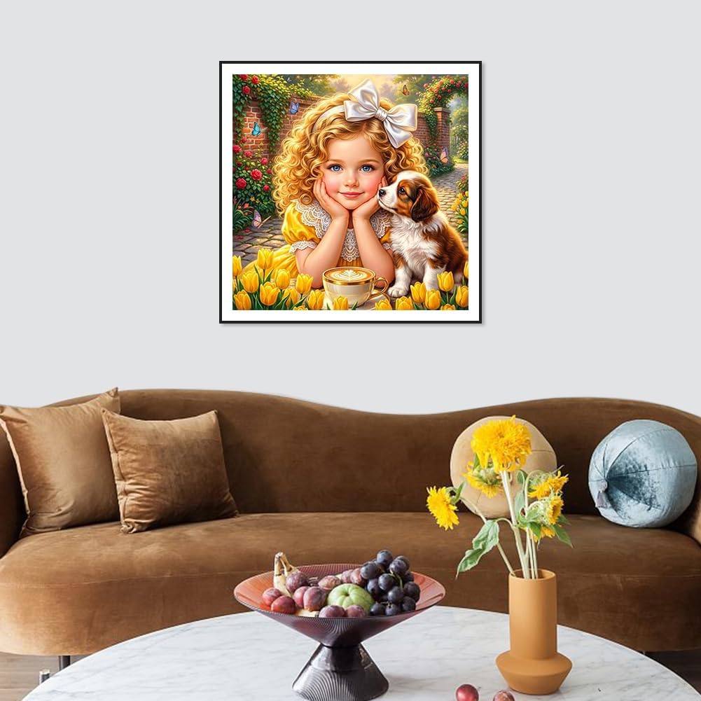 Detalle de Reluohuo Diamond Painting Kit, 12 x 12 Inch