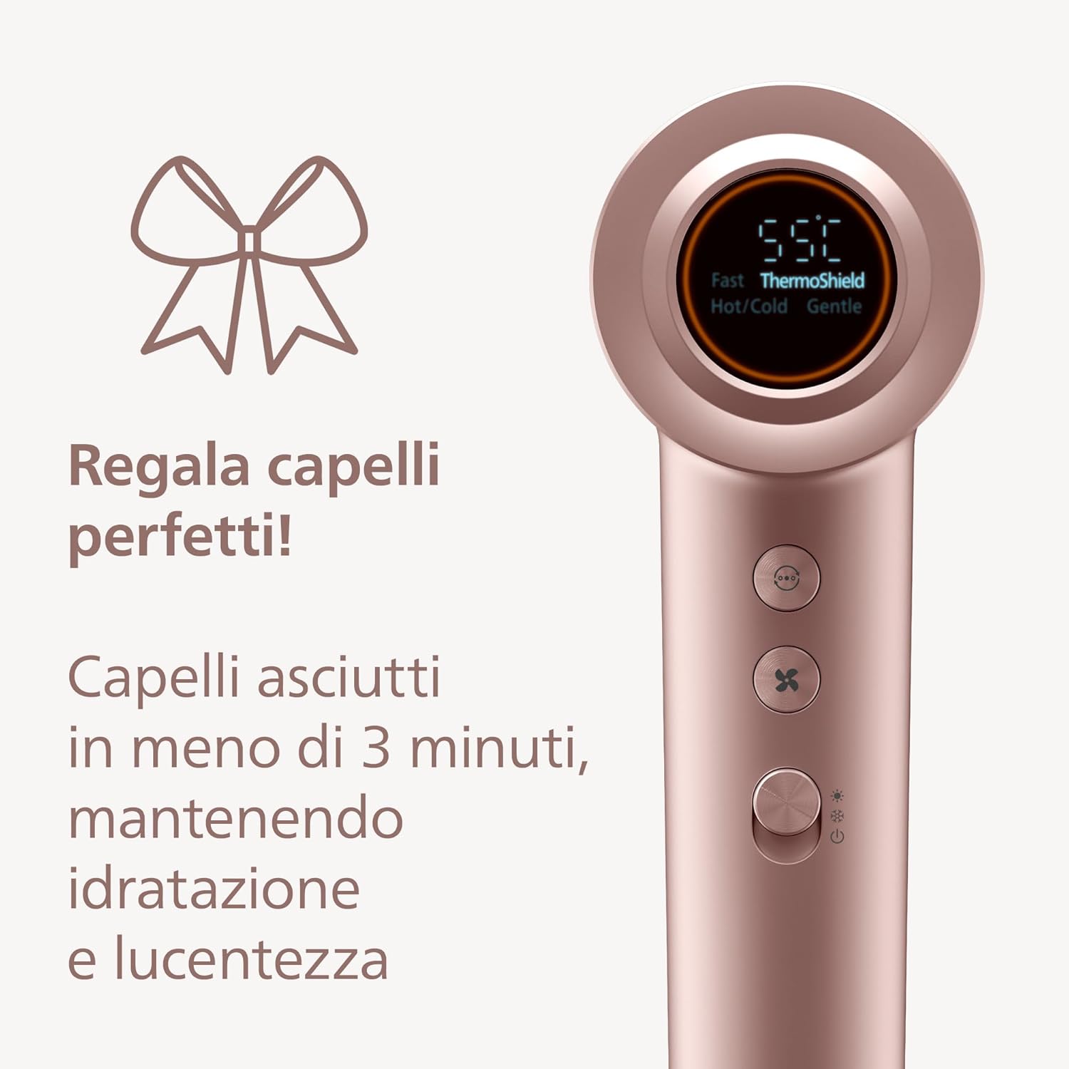 Thumbnail 2 de Philips Asciugacapelli Serie 8000 BHD837/10: potenza, rapidità e cura del cuoio capelluto