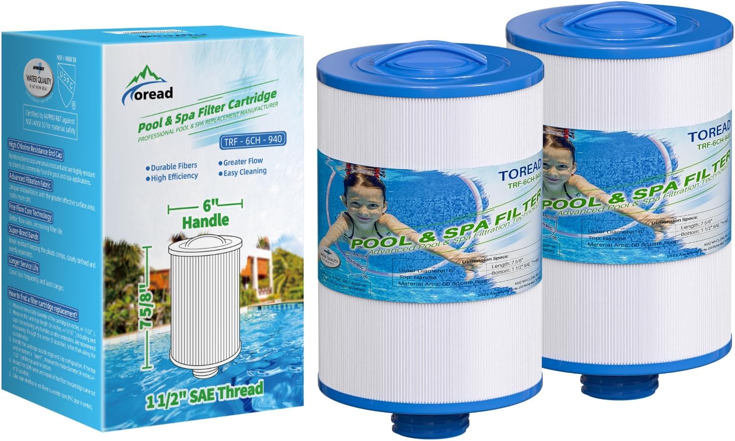 TOREAD 6CH-940 Spa Filter