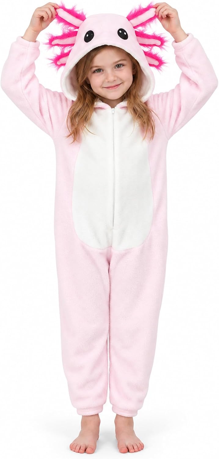Detalle de Corespe Kids Cat Costume Onesie with Pointed Ears, Tail and Front Zipper