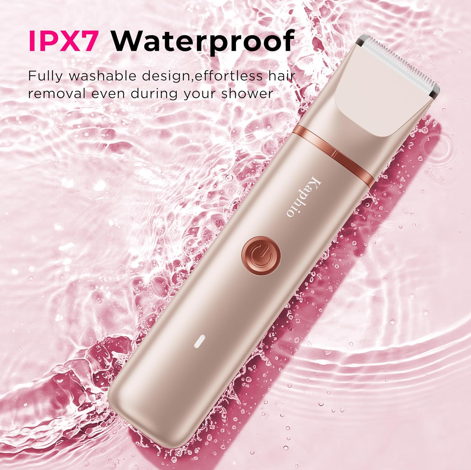 Thumbnail 6 de KAPHIO KA-005 Dual-Head Bikini Trimmer, IPX7 Waterproof, Gold
