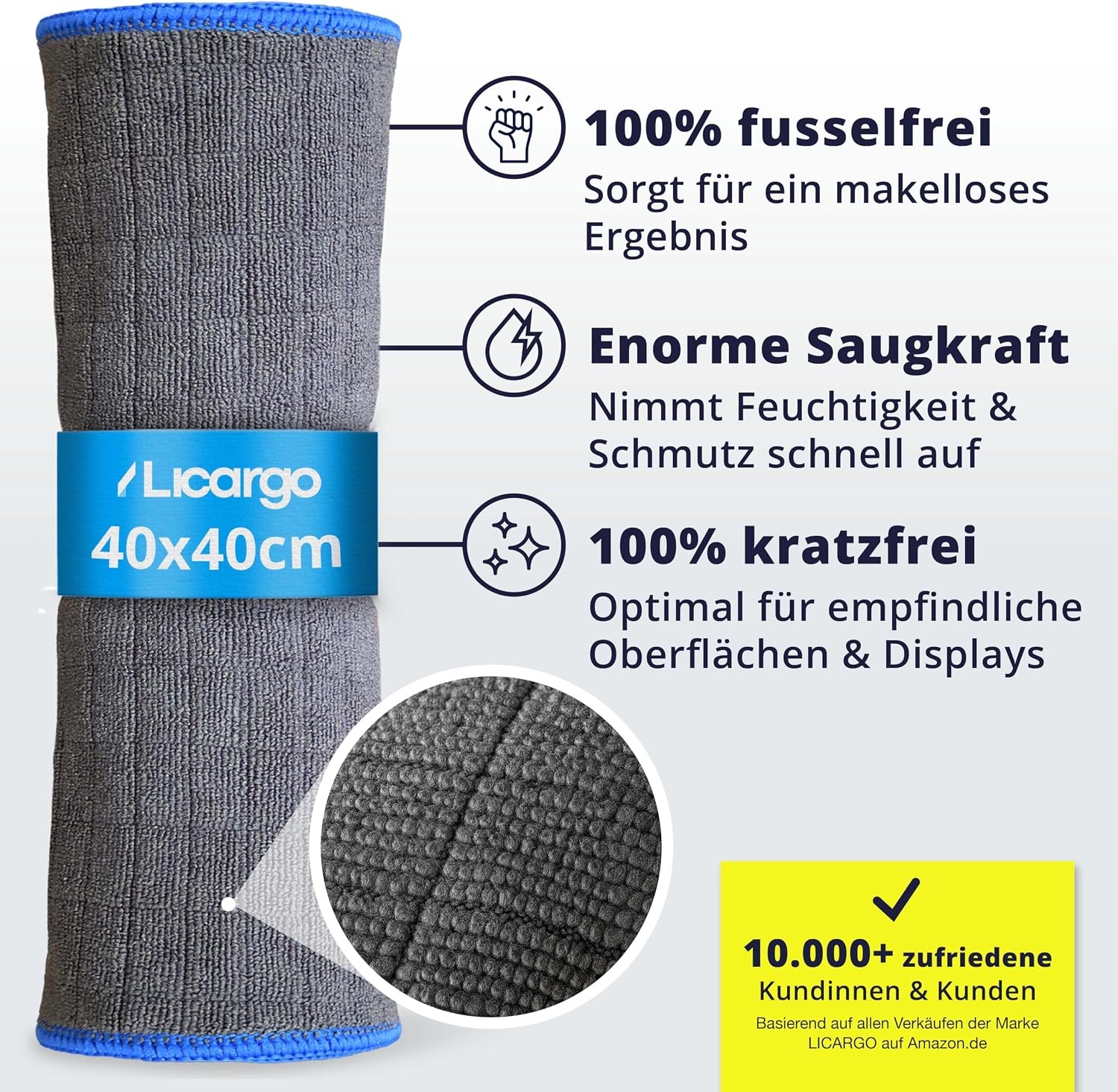 Detalle de LICARGO Bildschirmreiniger Set 300 ml