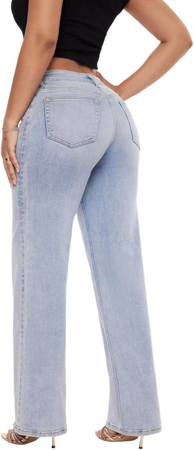 Detalle 2 de ONESO Wide Leg Baggy Jeans with 31 in inseam